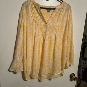 Style & Co. Yellow floral Blouse